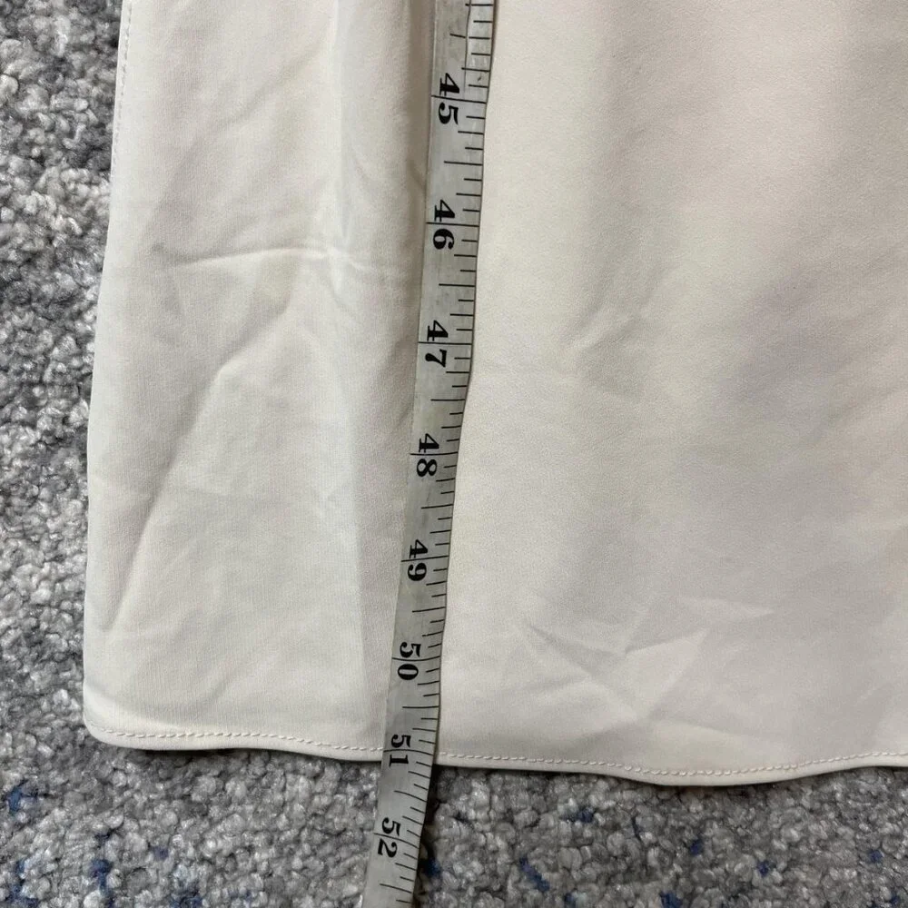 Nymph‎ Dress Womens Small Cream Sleeveless Maxi Cowl Neck Formal Slip Korea 2023 - Picture 4 of 12